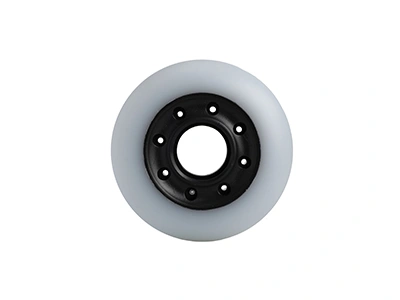 Eight-Hole White Rounded Surface Large Wheels